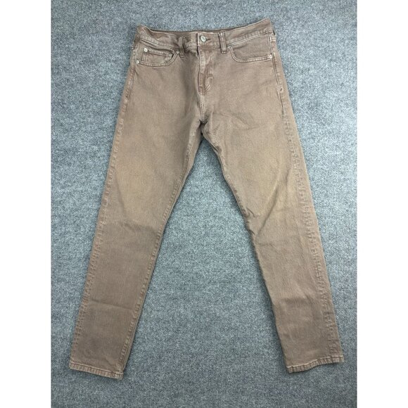 Pac Sun Slim Fit Jeans Men's W31 x L32 Brown Denim - Picture 1 of 9
